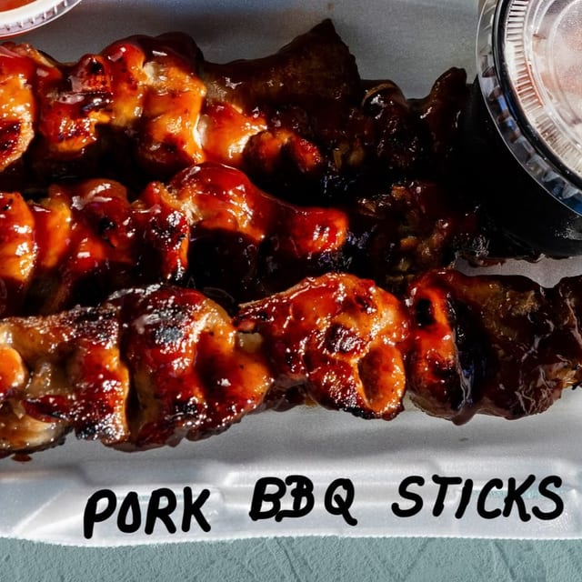 Pork BBQ Sticks.